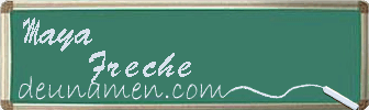 Maya Freche Visitenkarte